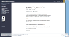 Desktop Screenshot of paperconservationstudio.com