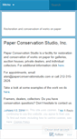 Mobile Screenshot of paperconservationstudio.com